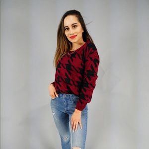 Cute burgundy sweater